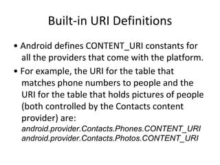 Custom Content Provider Android 的图像结果
