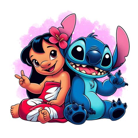 Lilo and Stitch Png Clipart, Watercolor Background, Stitch Png, Lilo ...