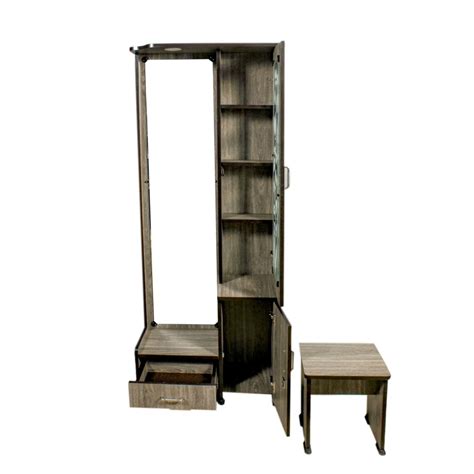 Wooden DT007 Dressing Table Full Mirror Lamp