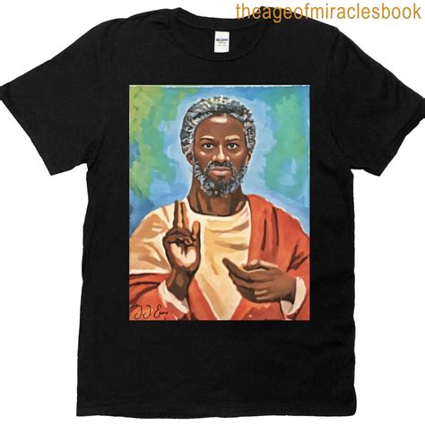 Jj Evans Black Jesus Painting - Good Times T-shirt
