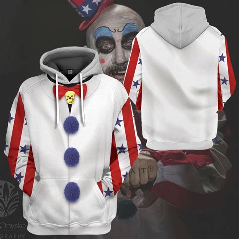 Halloween Captain Spaulding Costume Hoodie Sweatshirt T-Shirt ...