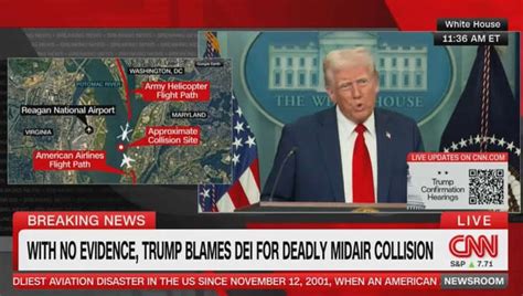 CNN's dig at Trump during DC plane crash press conference