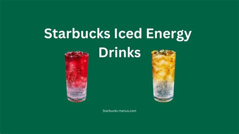 Starbucks Iced Energy Drinks With Prices 2026