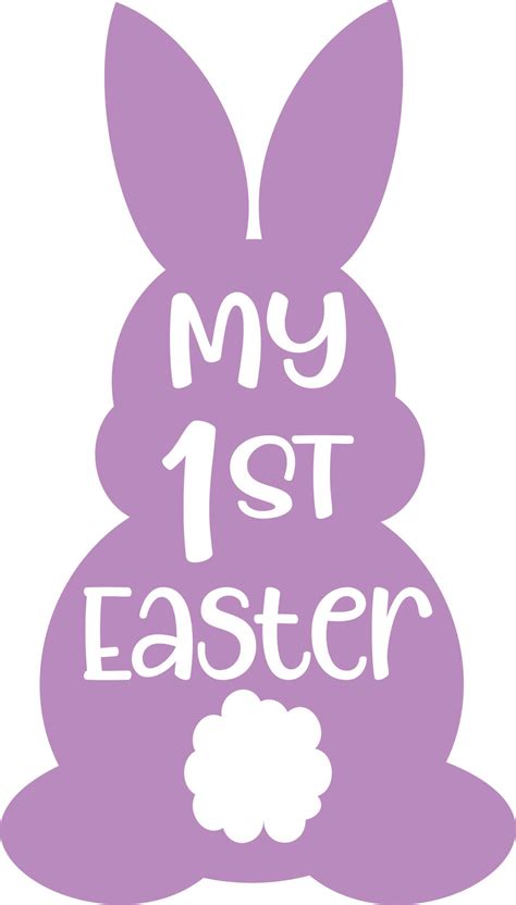 FREE My First Easter SVG Files - Perfect for Baby Onesies!