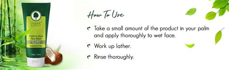 Organic Harvest Fresh & Glow Face Wash For Remove Impurities & Healthy ...
