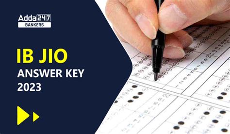 IB JIO Answer Key 2023 Out, Check Response Sheet PDF Link