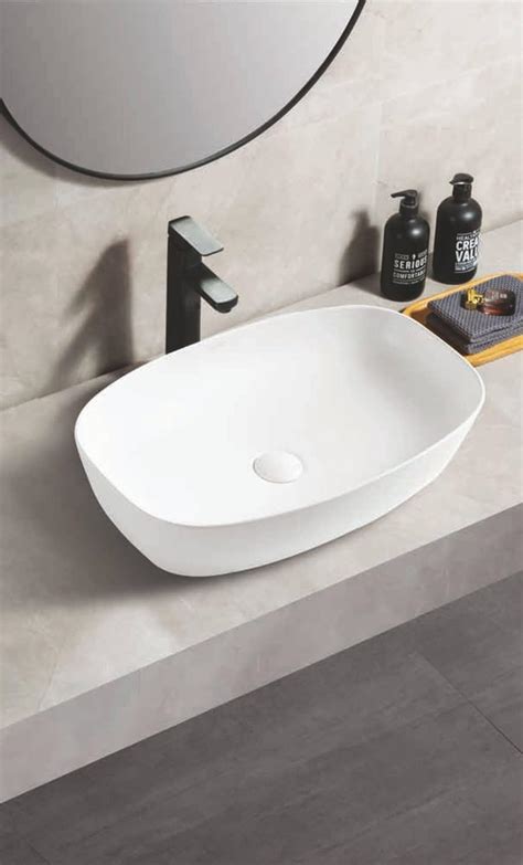 REMOTION Wash Basin Countertop | Tabletop Ceramic Bathroom Sink | Wash ...