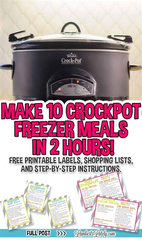 11 Easy Slow Cooker Freezer Meals