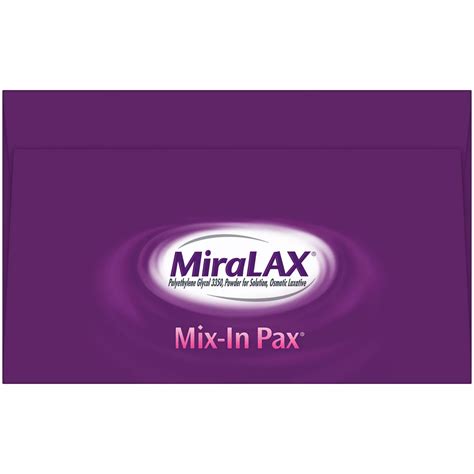 MiraLAX Laxative Powder Packets - Shop Digestion & nausea at H-E-B