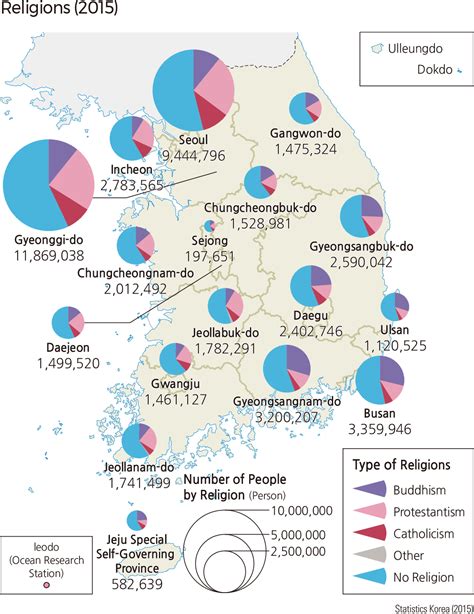 Religious Beliefs In South Korea Worldatlascom South Korea Maps