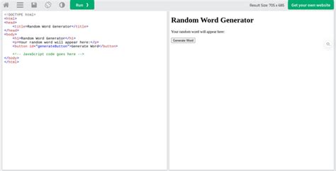 Image result for HTML Word Generator