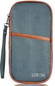 LOREM Grey Family Passport,Cards,Cheque Book Holder/Organizer for Men ...
