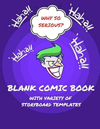 Blank Comic Book With Variety of Storyboard Templates: Create Your Own ...