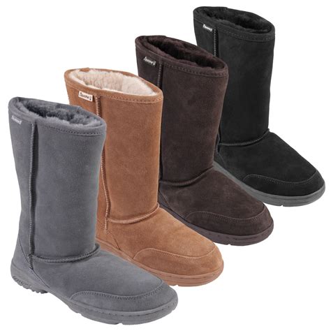 Bearpaw Womens Meadow 10-inch Sheepskin-lined Lug Sole Suede Boot ...