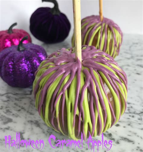 Halloween Caramel Apples - Purple Chocolat Home