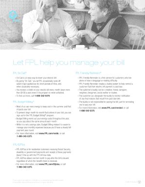 Fpl Bill Pdf - Fill and Sign Printable Template Online