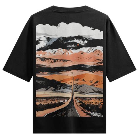 PRDGY Ladakh Lines Oversized T-Shirt | PRDGY™
