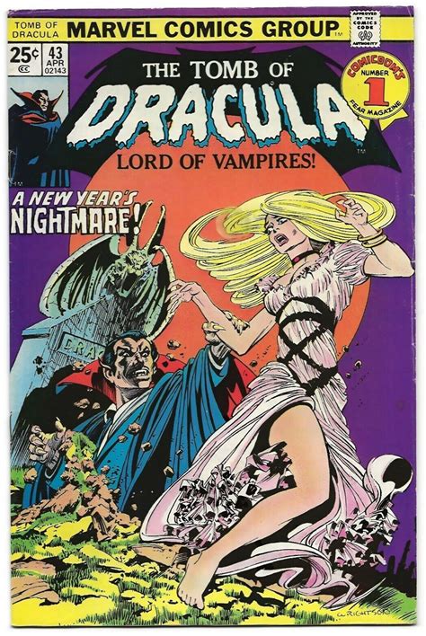 Tomb of Dracula #43 (1976) Blade KEY Comic, Bernie Wrightson Cover ART ...