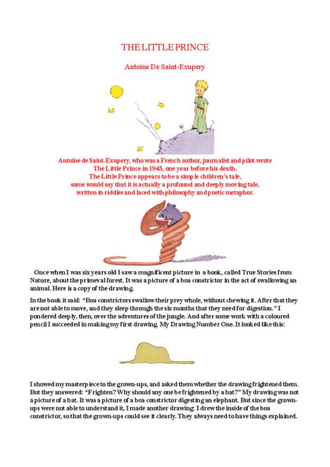 Littleprince - Little Prince PDF - THE LITTLE PRINCE Antoine De Saint ...