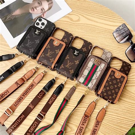 LV Monogram Canvas Wallet Crossbody Apple iPhone Case | Iphone case ...