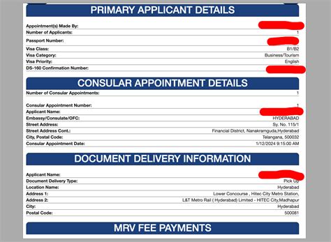 OFC details missing from the Appointment Confirmation page : r ...