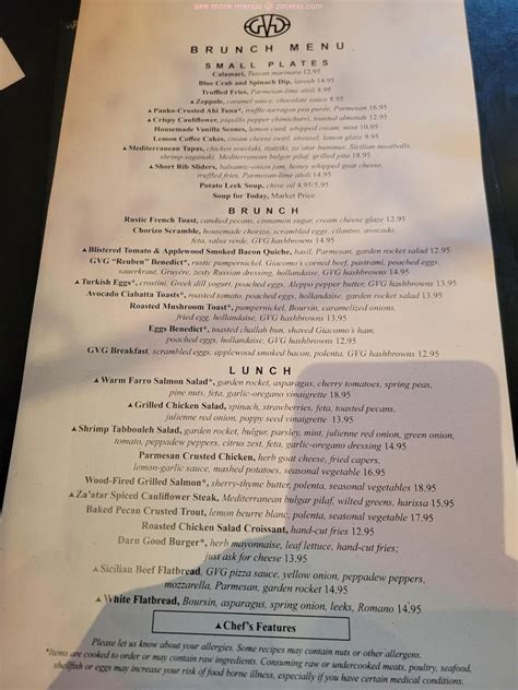 Online Menu of Green Valley Grill Restaurant, Greensboro, North ...