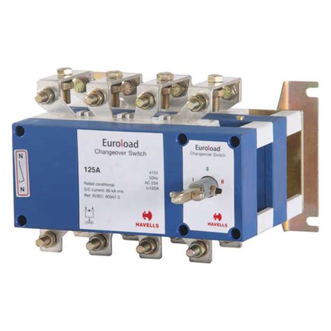 Buy Havells Euroload On-Load Changeover Switch with Advance Neutral 125 ...