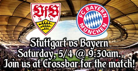 Bundesliga, 32: Stuttgart vs Bayern, Crossbar, Baltimore, 4 May 2024 ...