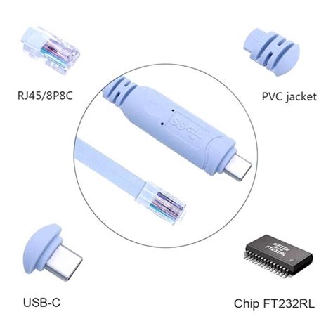 Unbranded USB to RS232 Serial to RJ45 CAT5 Console Adapter India | Ubuy