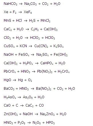Write 25 skeleton chemical equation and also balance them - Brainly.in