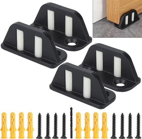 Amazon.com: WWFFEN 4 Barn Door Floor Guide Bearing Design Sliding Barn ...