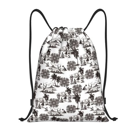 Zufioo Beach Sports Cinch Sack Gym String Bags Machine Washable Heavy Duty String Backpack for ...