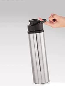 Stainless Steel Single Wall Water Bottle with Flip Cap Fridge ...