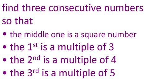 Image result for Three Consecutive Numbers