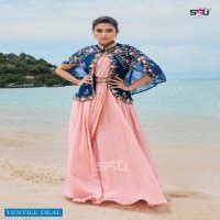 S4U PRESENT DAZZLING DRAPES PARTY STYLE GEORGETTE LYCRA READY TO WEAR ...