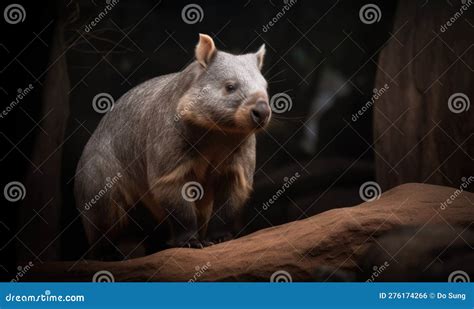 A Beautiful Photograph of Northern Hairy-nosed Wombat Stock ...