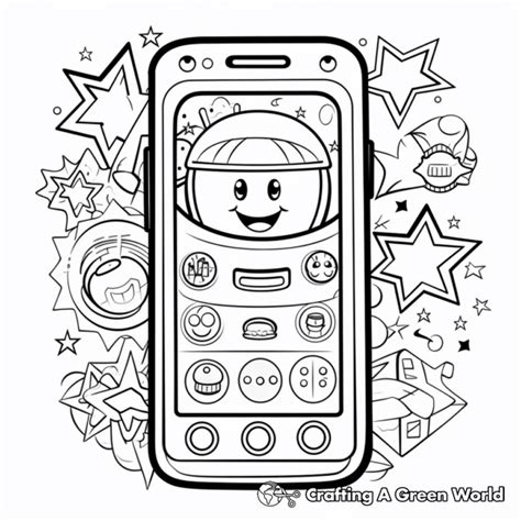 Phone Coloring Pages 的图像结果