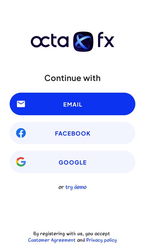 Image result for OctaFX Android Interface