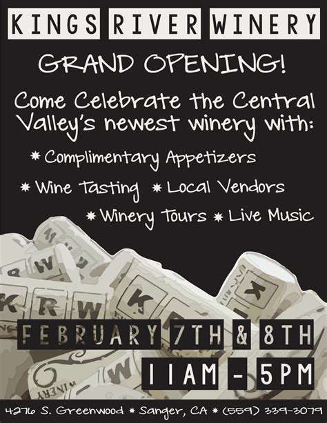 Kings River Winery Grand Opening - The Sanger Scene
