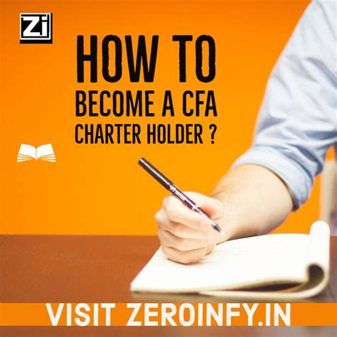How to Become a CFA Charter holder | Zeroinfy
