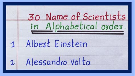 Scientist Names 的图像结果