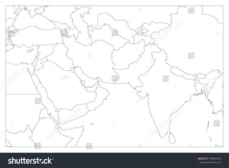 7 Best Images Of Printable Blank Map Of Middle East - Middle East Map ...