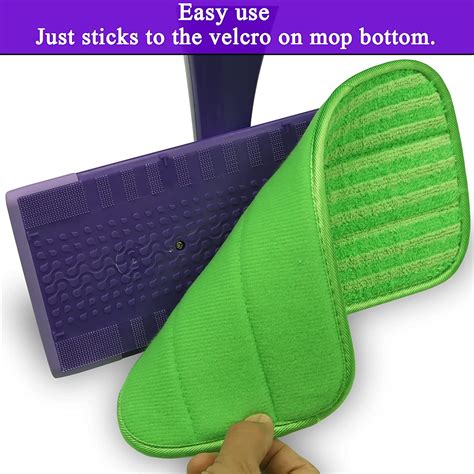 Buy 2 Pack Reusable Mop Pads Refill Compatible with Swiffer Wet Jet ...