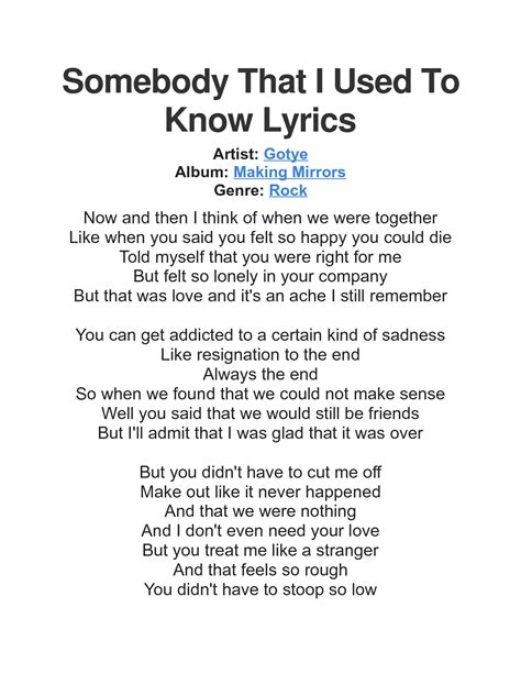 Pin on Great song lyrics