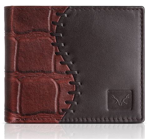 Buy AL FASCINO Men Leather Purse Wallets Stylish Genuine RFID Protected ...