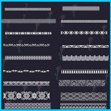 ArtStation - 56 Ornamental Border Brushes for Photoshop & Procreate ...