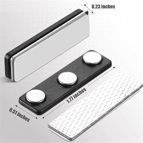 Buy 150 Packs Name Badge Magnets, Magnetic Name Tag Holders with 3 ...