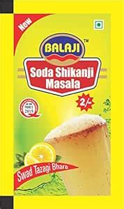 BLS Balaji Soda Shikanji Masala (Sachet Packet) 7gm × 50sache Natural ...