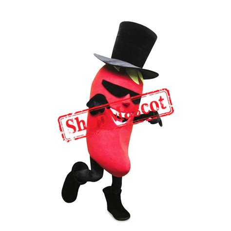Happy Lightweight Chili Pepper Mascot Costume