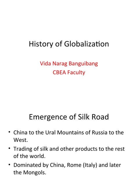 Historical Background of Globalization 的图像结果